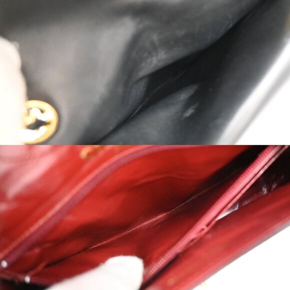 CHANEL PARIS CC Logo Matelasse Chain Mini Shoulder Bag Leather Black 330RF613 - Picture 15 of 16